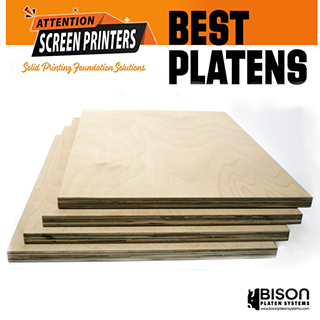 Screen printing platen boards - cabinet grade and custom sizes available